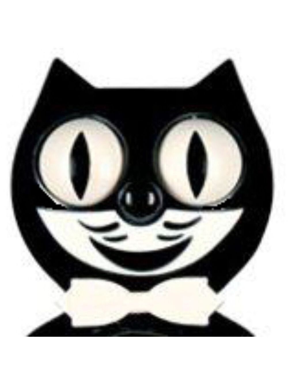 Original Full Sized Black Kit Kat Cat Klock Clock - Picture 3 of 4